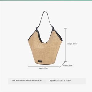 Straw Bag Handbag Straw Woven Bag Women Tote Bag